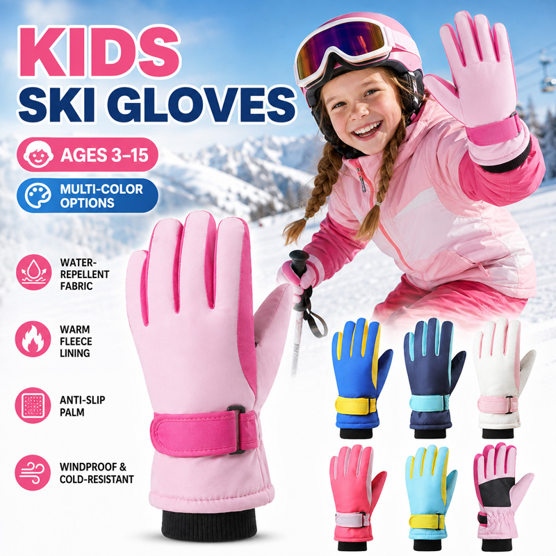 Waterproof Mitten Ski - Kids Winter Ski Gloves Waterproof Windproof
