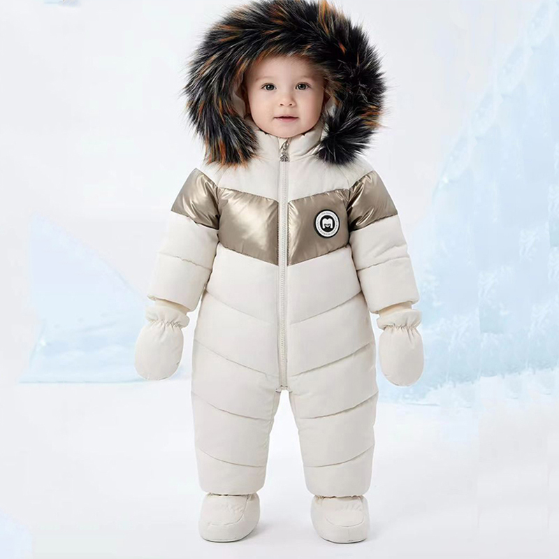 Winter Clothing Baby Boy - Winter Newborn Baby Romper With Gloves