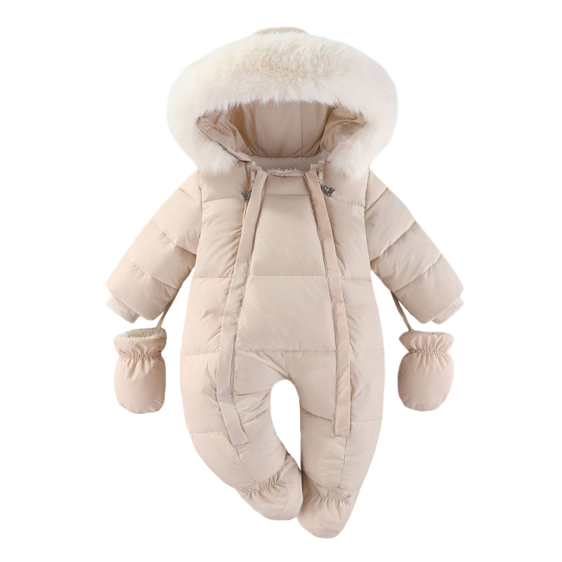 Winter Clothing Baby Boy - Winter Newborn Baby Romper With Gloves