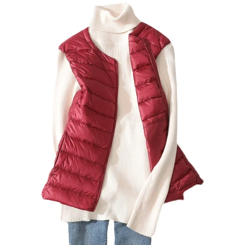 8 Colors Women Sleeveless Zipp - Down Vest Ultralight review and price