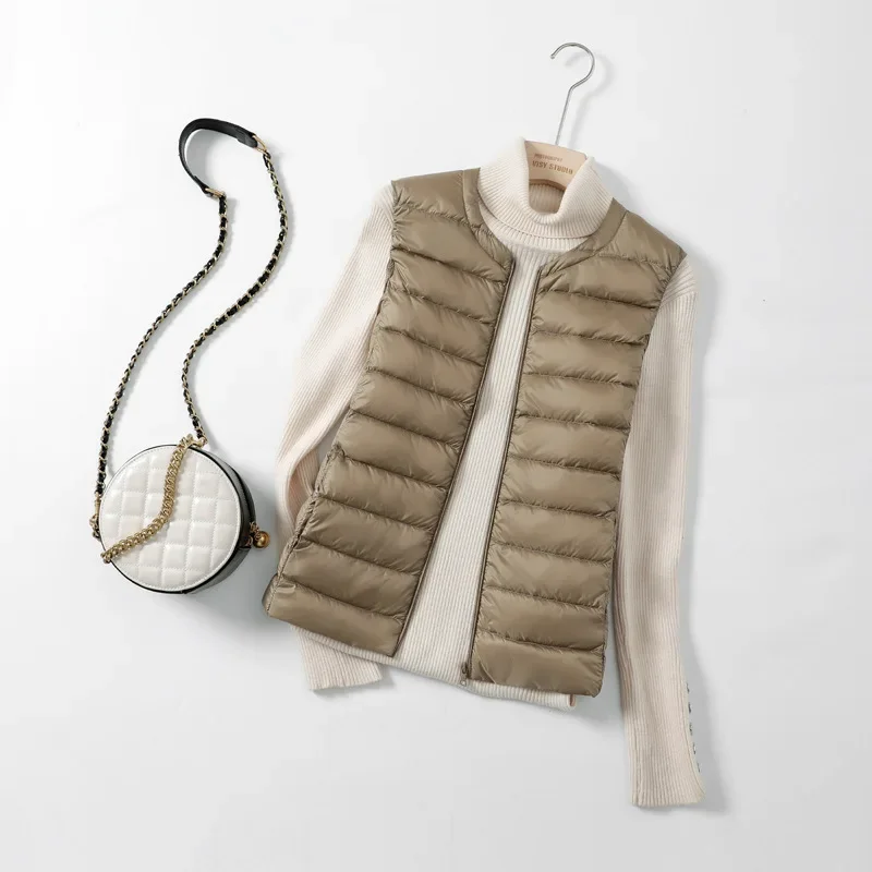 8 Colors Women Sleeveless Zipp - Down Vest Ultralight review and price