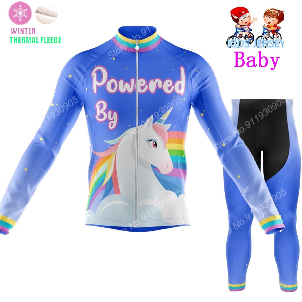 2022 Kids Unicorn Cycling Jers - Winter Clothing Kids Sale review and price