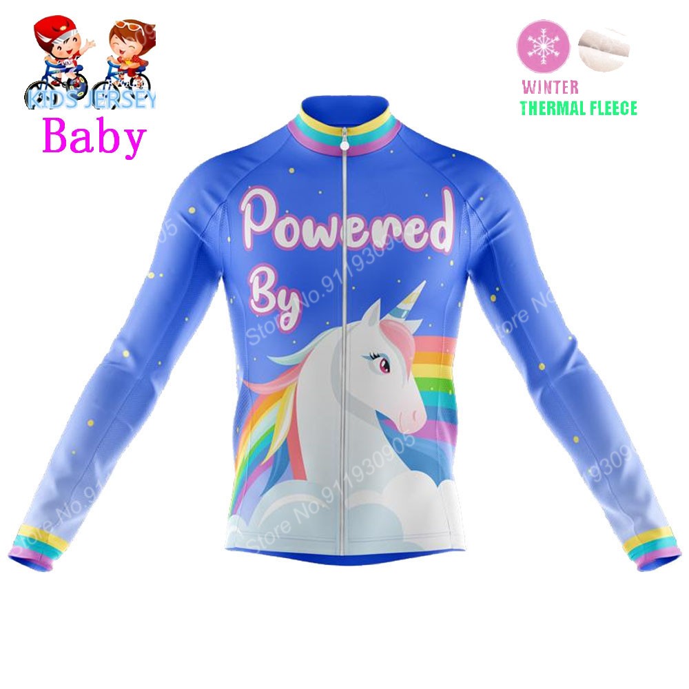 2022 Kids Unicorn Cycling Jers - Winter Clothing Kids Sale review and price