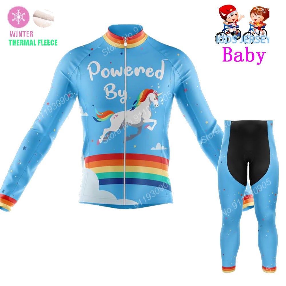 2022 Kids Unicorn Cycling Jers - Winter Clothing Kids Sale review and price