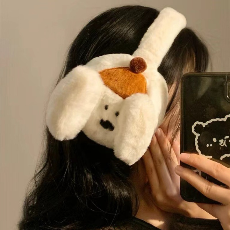 Cute Cartoon Puppy Earmuffs Wi - Winter Clothing Earmuffs review and price