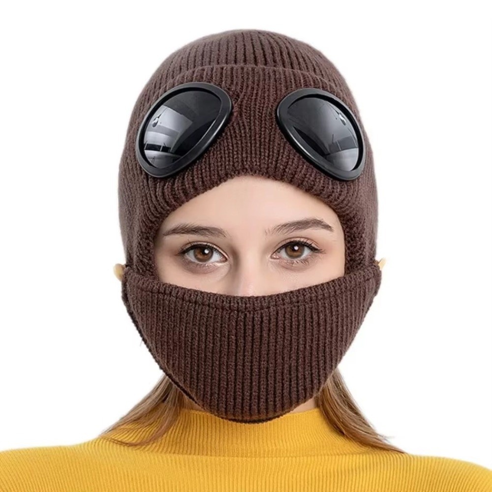Fleece-lined Warm Woolen Hat w - Winter Clothing Earmuffs review and price