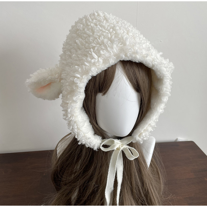 Winter White Plush Sheep Warm  - Winter Clothing Earmuffs review and price