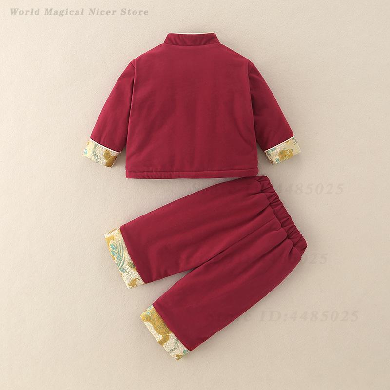 Autumn Winter Thick Tang Suit  - Winter Clothing Baby Boy review and price