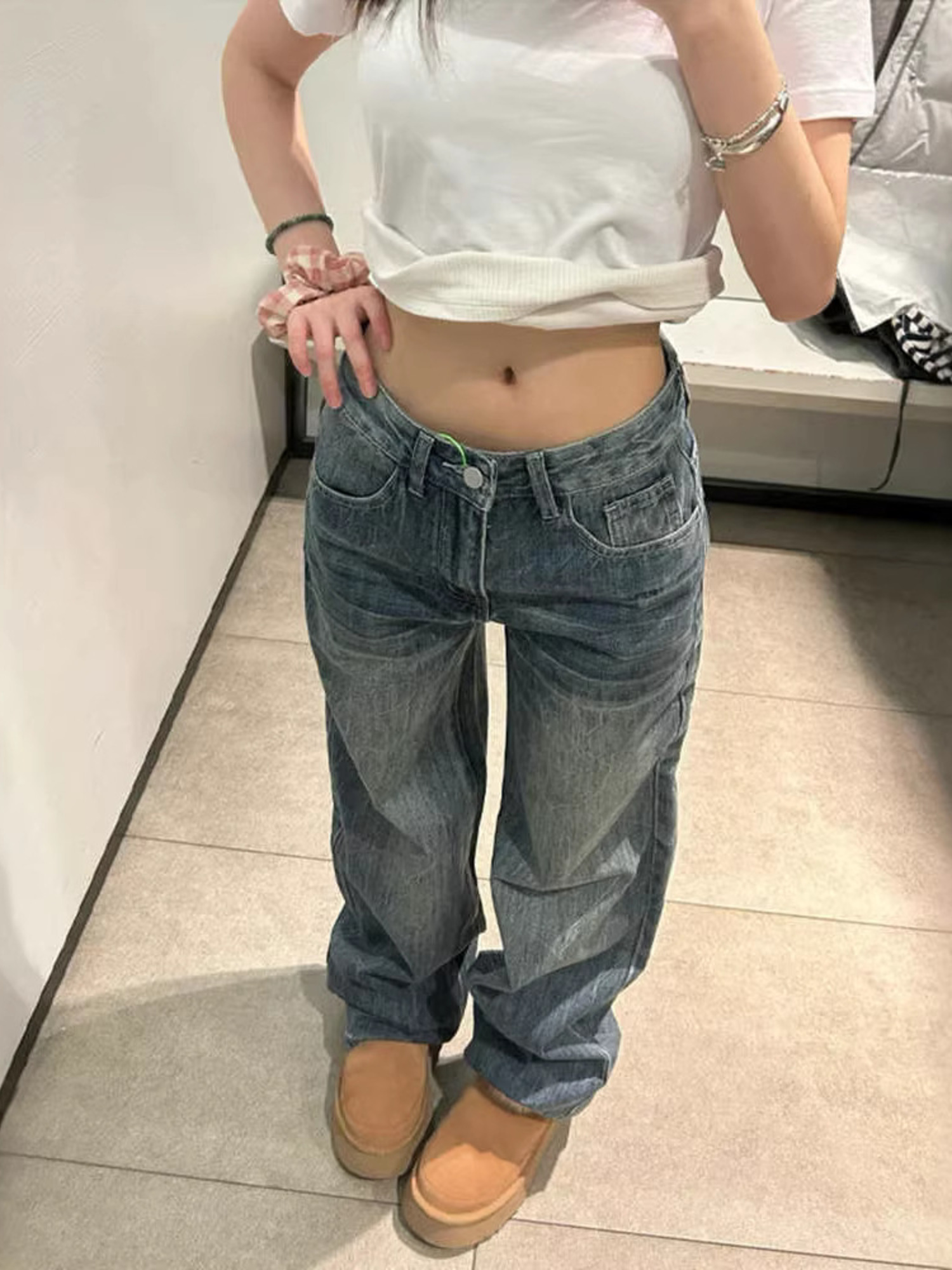 Women's Y2K Baggy Jeans Low Ri - Y2K Winter Clothing review and price