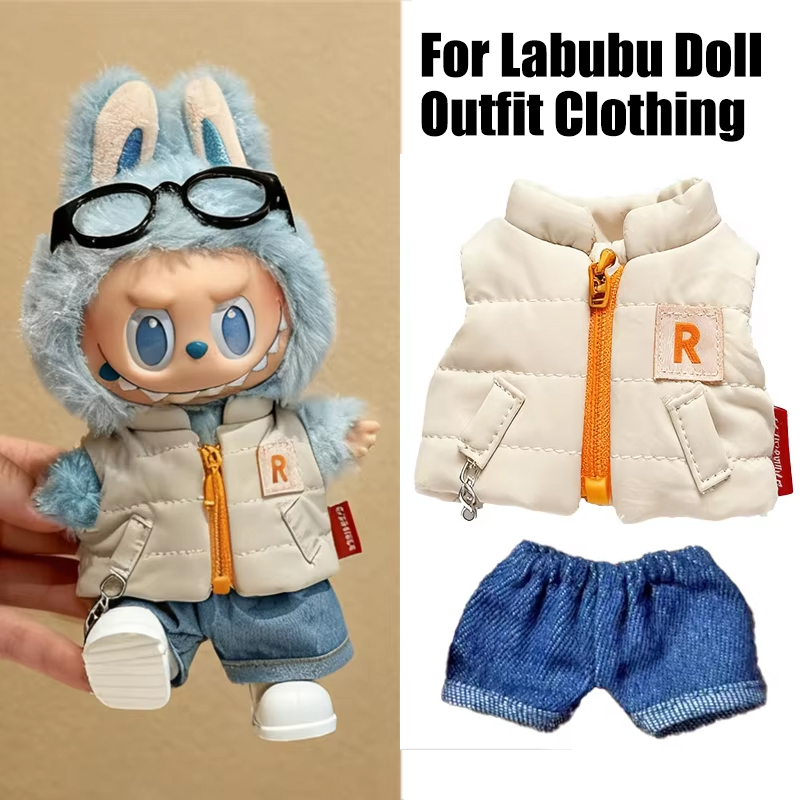 For 15 17cm Labubu Doll Solid  - Winter Clothing For Babies review and price
