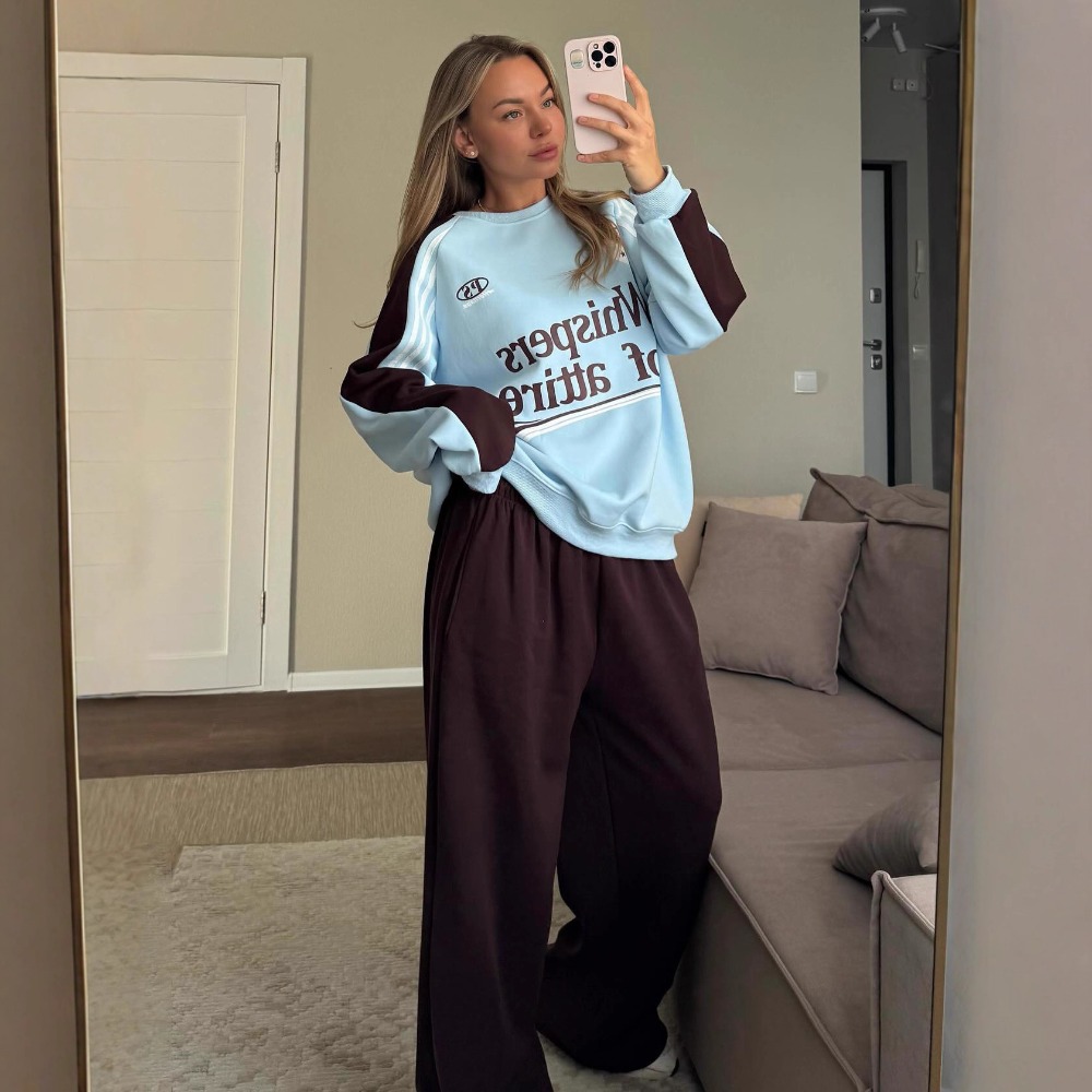 Fashion Contrasting Sweatshirt - Y2K Winter Clothing review and price