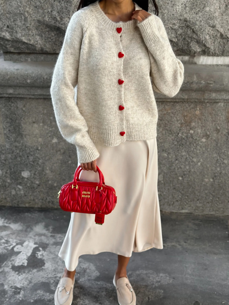 DGLUKE Crew Neck Knit Cardigan - Winter Clothing Zara review and price