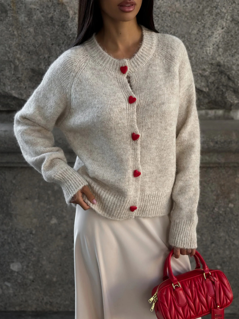 DGLUKE Crew Neck Knit Cardigan - Winter Clothing Zara review and price