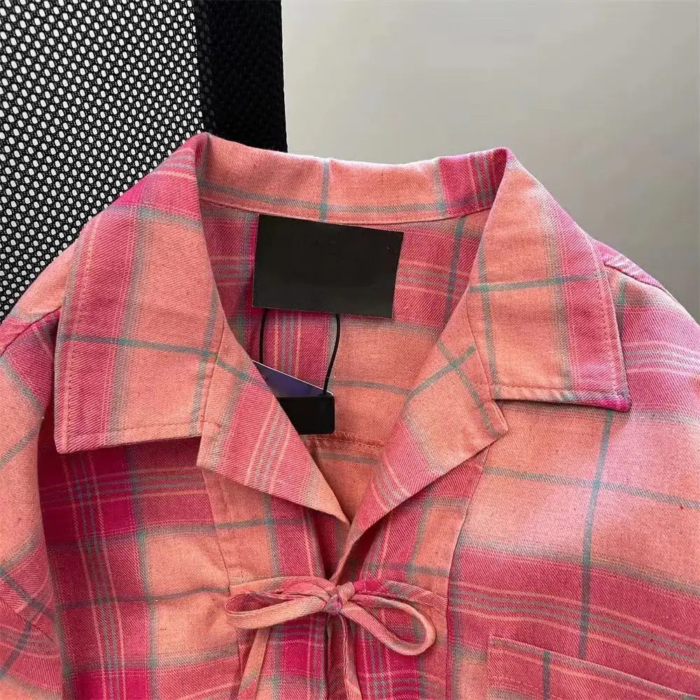 Y2k American Vintage Pink Plai - Y2K Winter Clothing review and price