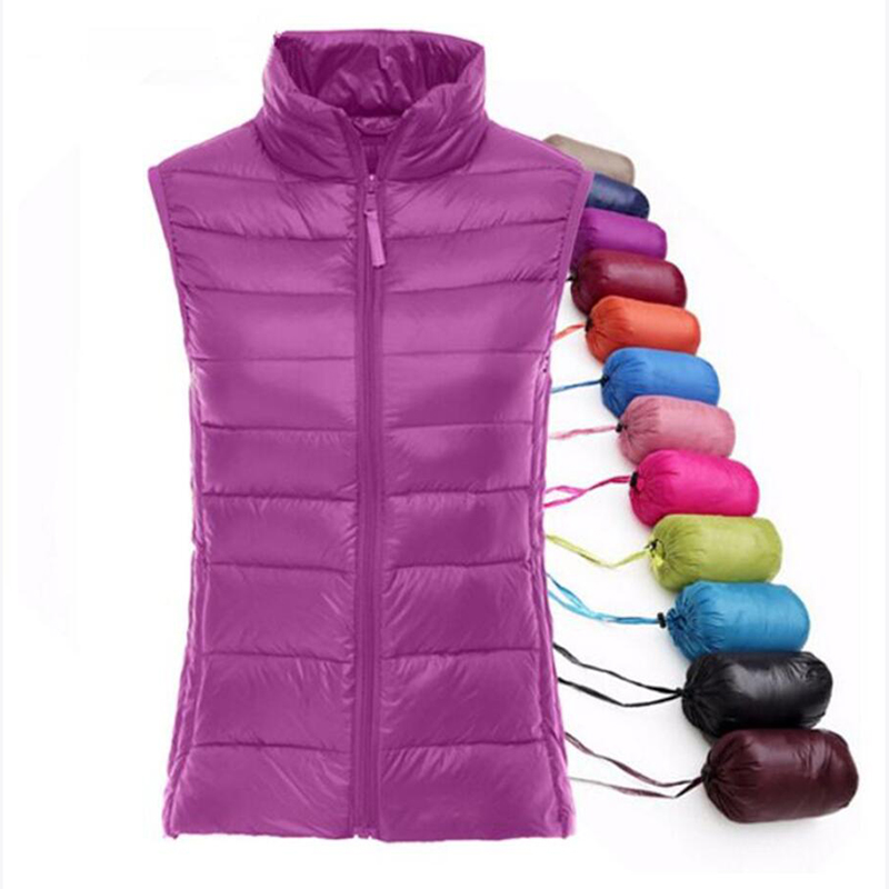 Spring autumn women 90% white  - Down Vest Ultralight review and price