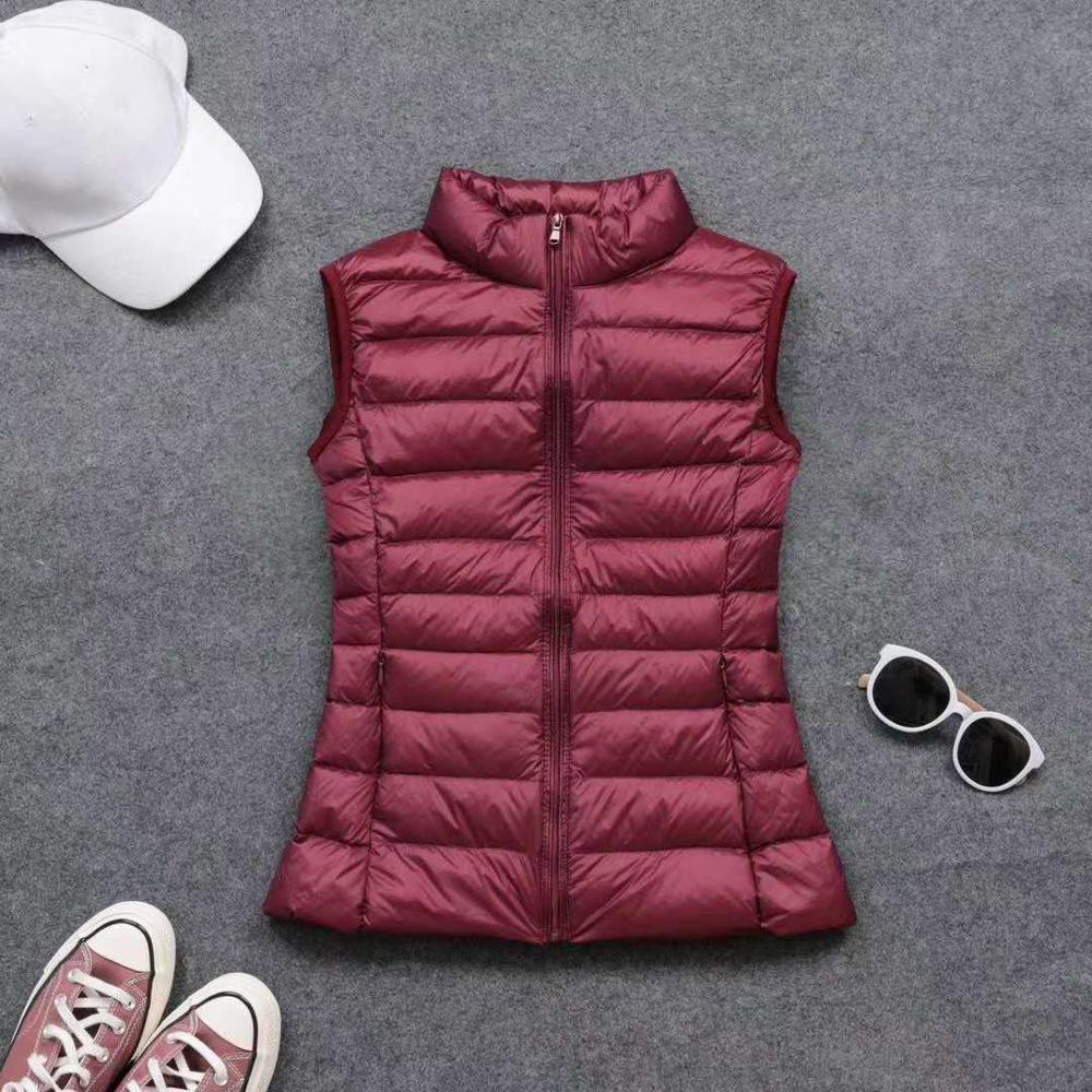 Spring autumn women 90% white  - Down Vest Ultralight review and price