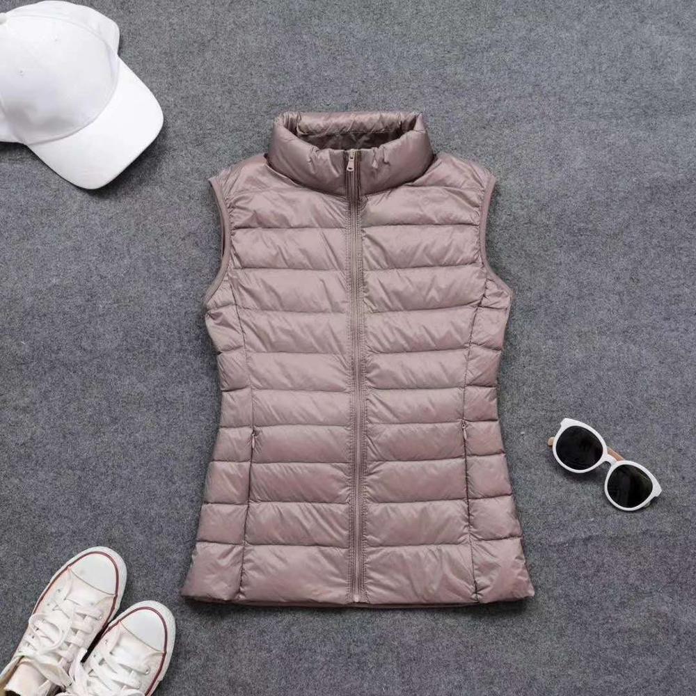 Spring autumn women 90% white  - Down Vest Ultralight review and price