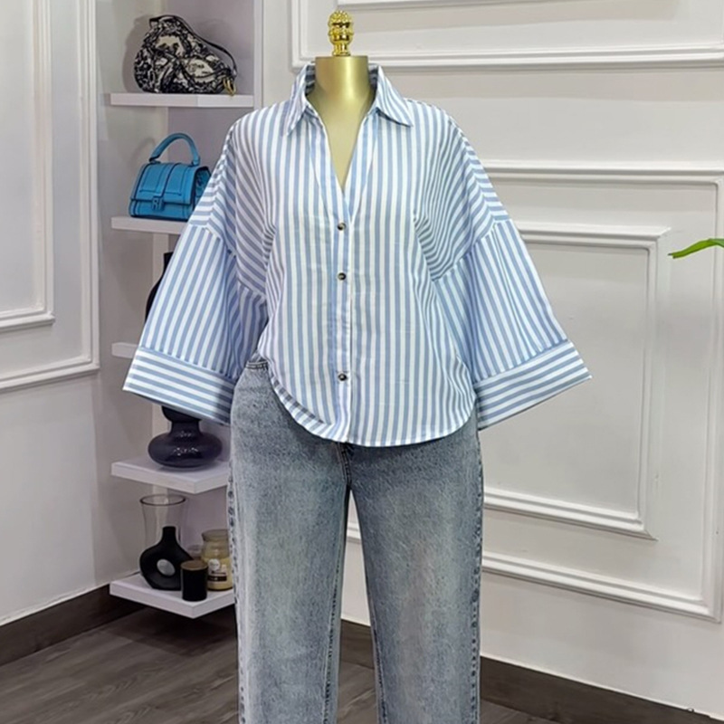 Blouses Women Shirt Turn Down  - Y2K Winter Clothing review and price